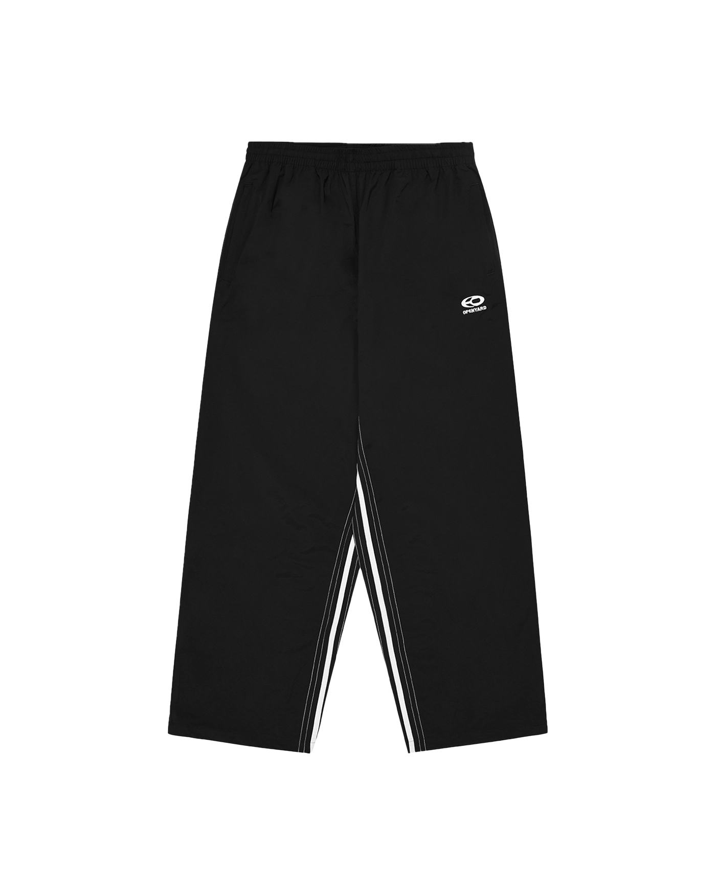 ★OY★W.S.L TAPE TRACK PANTS-BLACK★正規品/韓国直送料込/人気 OY/オーワイ』TAPE LOGO CARGO TRACK PANTS/テープロゴトラック